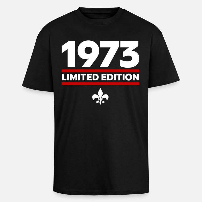 1973 Limited Edition - Oversized Heavyweight Unisex T-Shirt - Schwarz
