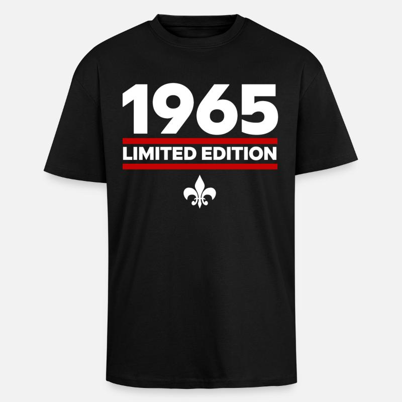 1965 Limited Edition - Oversized Heavyweight Unisex T-Shirt - Schwarz