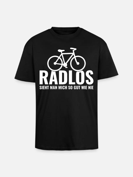 Fahrrad - Oversized Heavyweight Unisex T-Shirt - Schwarz