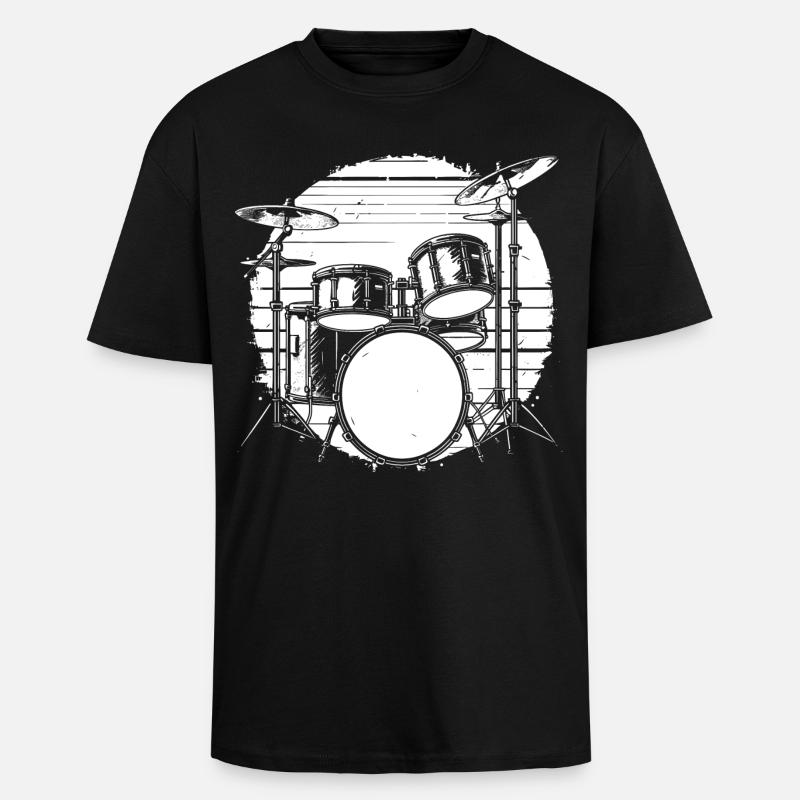 Percussion - Unisex Oversized Heavyweight T-shirt - black