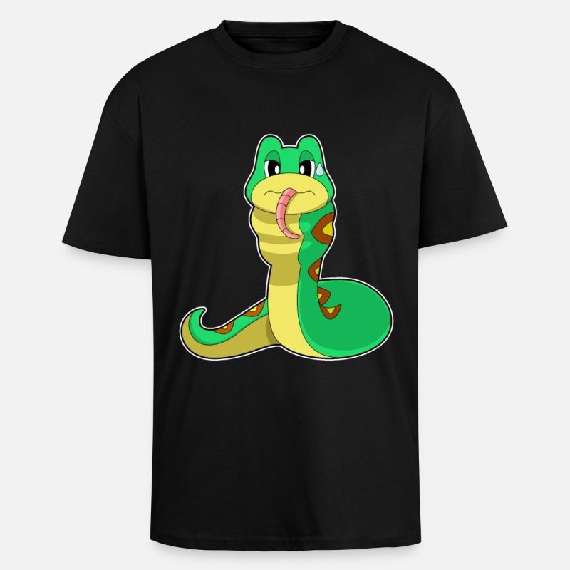 Nourriture pour serpents - T-shirt unisexe oversize épais - noir