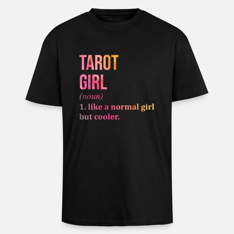 Tarock - Oversized Heavyweight Unisex T-Shirt - Schwarz