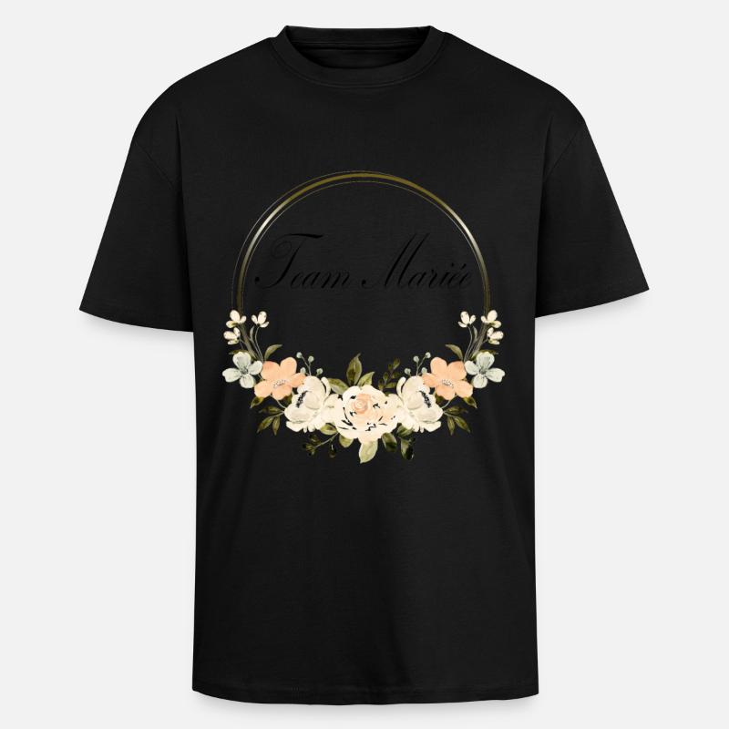 Braut-Team - Oversized Heavyweight Unisex T-Shirt - Schwarz