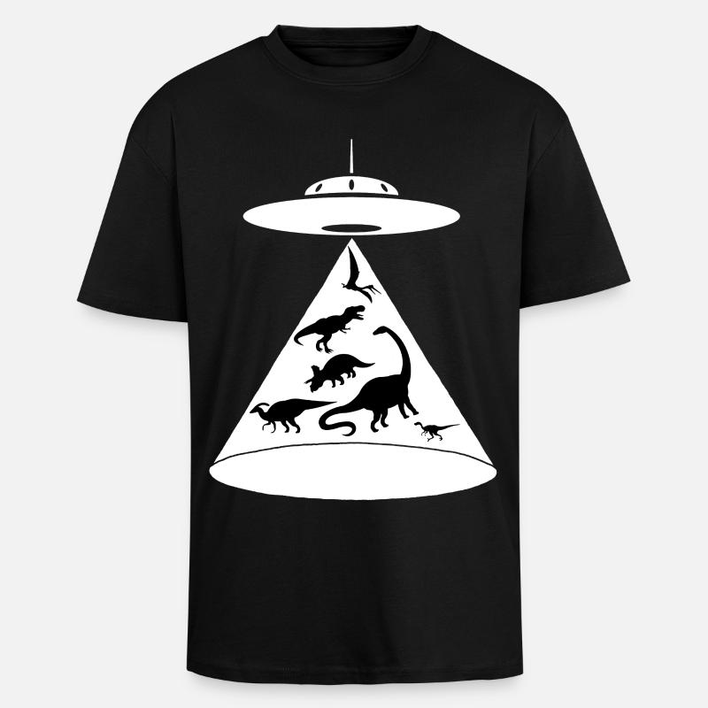 Rettung der Dinosaurier - Oversized Heavyweight Unisex T-Shirt - Schwarz