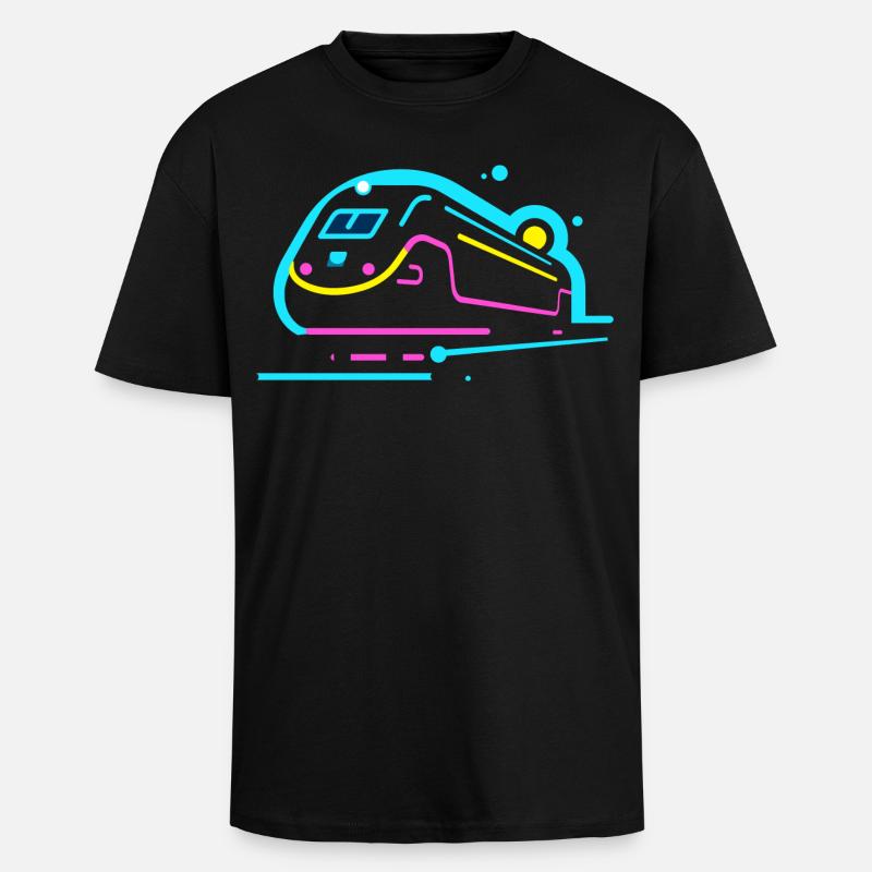 Zug Comic Look - Oversized Heavyweight Unisex T-Shirt - Schwarz