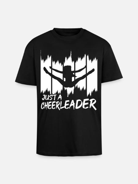 Only one cheerleader - Unisex Oversized Heavyweight T-shirt - black
