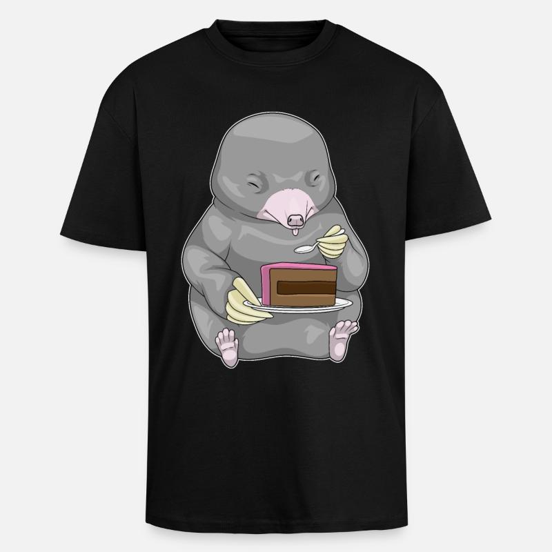 Mole Cake - Unisex Oversized Heavyweight T-shirt - black