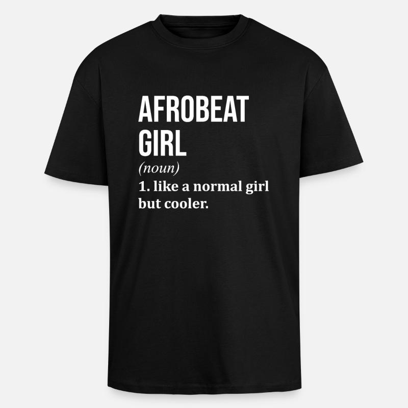 Afrobeat - Oversized Heavyweight Unisex T-Shirt - Schwarz
