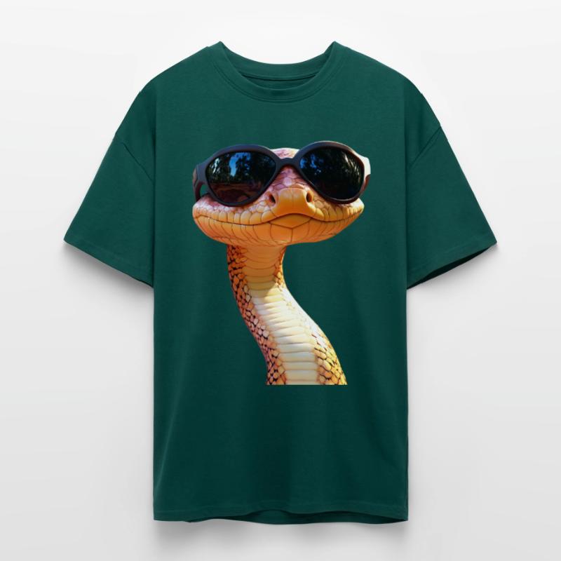 Schlange Python Kobra Mamba Klapperschlange Snake Oversized Heavyweight Unisex T-Shirt