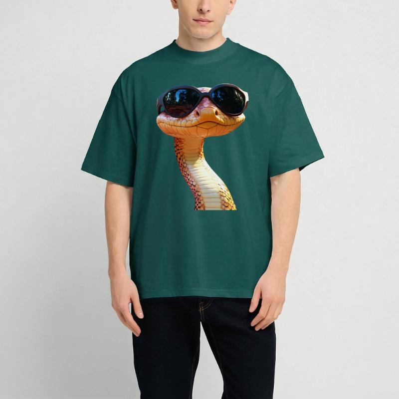 Schlange Python Kobra Mamba Klapperschlange Snake Oversized Heavyweight Unisex T-Shirt