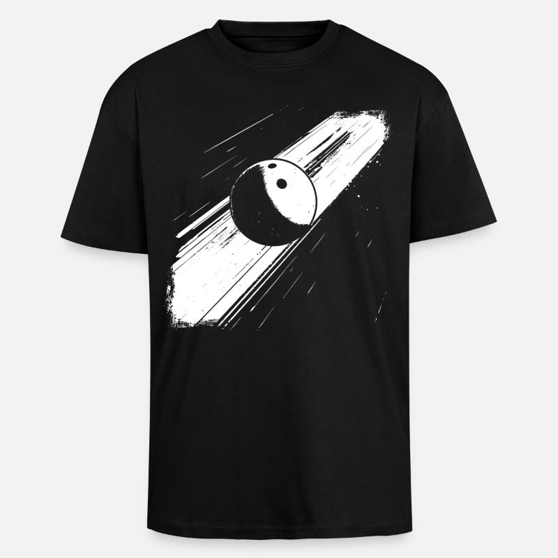 Boule de bowling - T-shirt unisexe oversize épais - noir