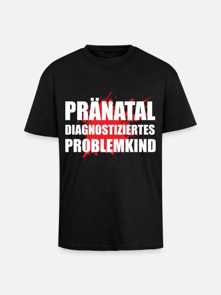 Problemkind - Oversized Heavyweight Unisex T-Shirt - Schwarz