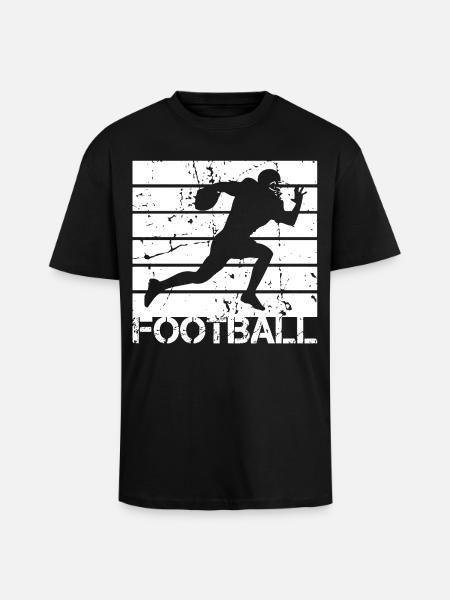 Football player - Unisex Oversized Heavyweight T-shirt - black