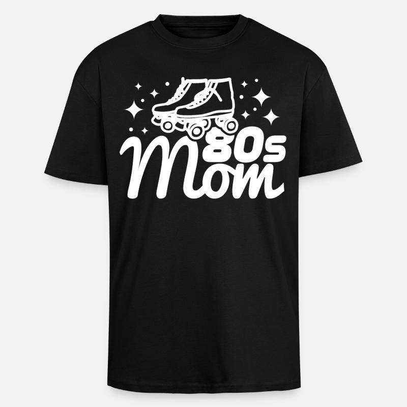 80er Mama - Oversized Heavyweight Unisex T-Shirt - Schwarz