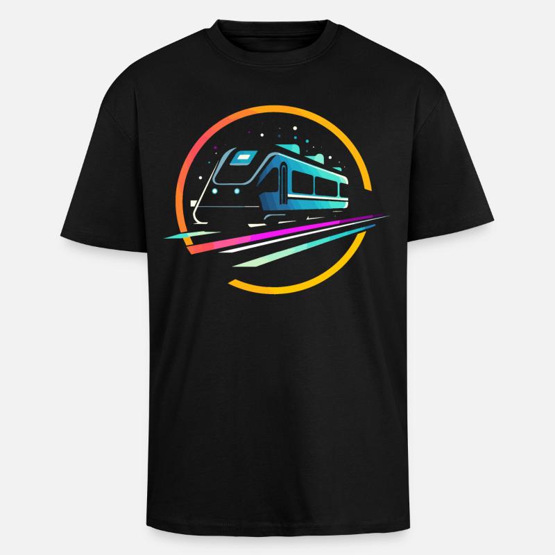 Zug Comic - Oversized Heavyweight Unisex T-Shirt - Schwarz