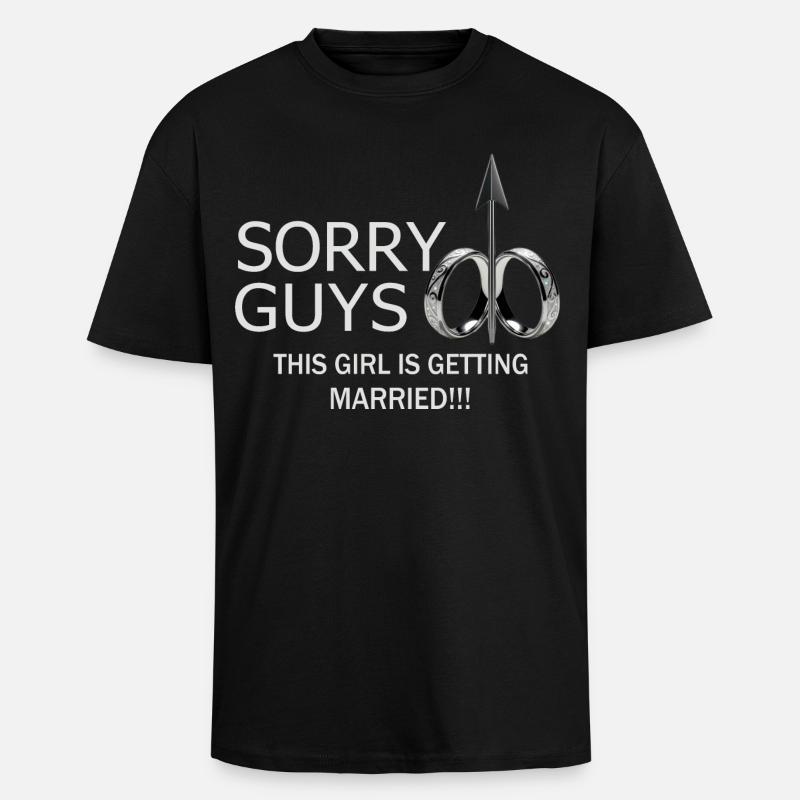 Mädchen wird Heiraten - Oversized Heavyweight Unisex T-Shirt - Schwarz
