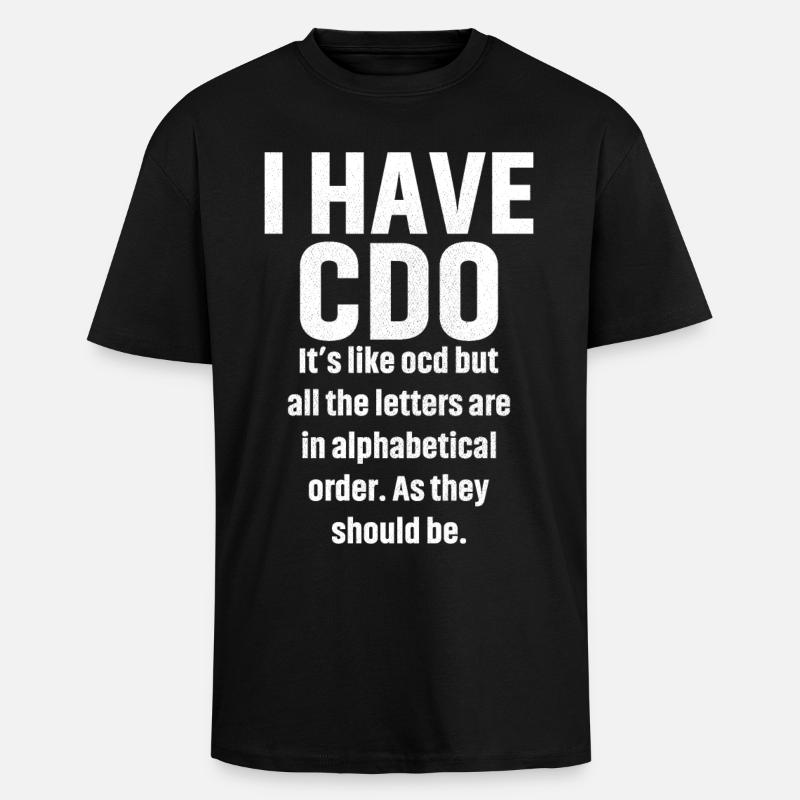 I have cdo - Oversized Heavyweight Unisex T-Shirt - Schwarz