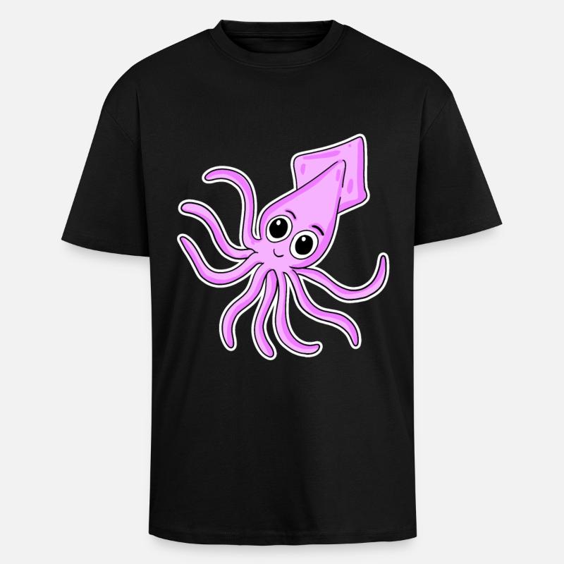Octopuses - Unisex Oversized Heavyweight T-shirt - black