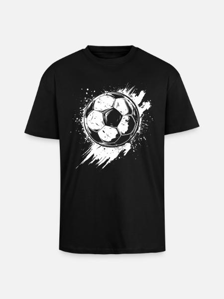 Fußball Graffiti - Oversized Heavyweight Unisex T-Shirt - Schwarz