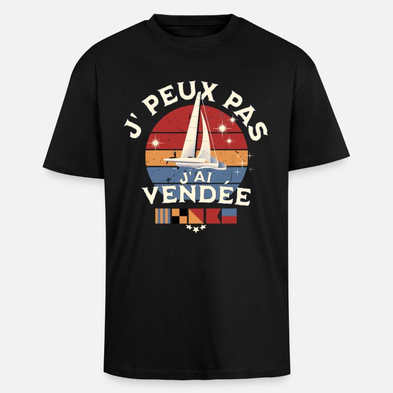 J'peux pas j'ai Vendée Glb - T-shirt unisexe oversize épais - noir