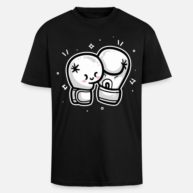 Boxhandschuhe - Oversized Heavyweight Unisex T-Shirt - Schwarz