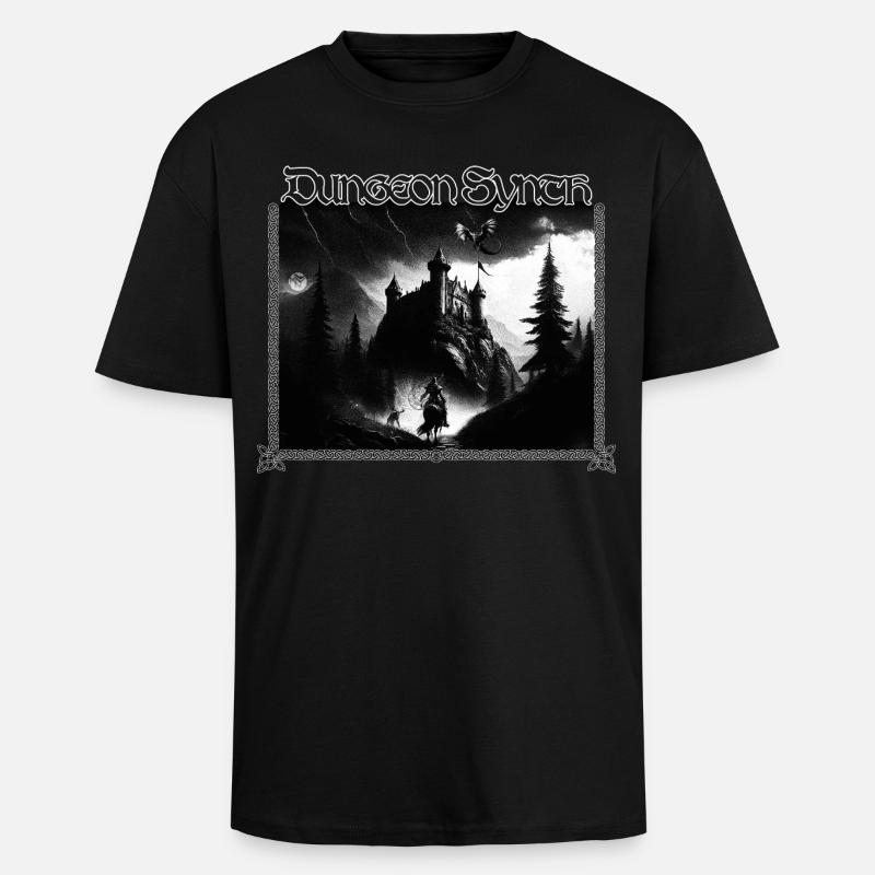 Dungeon Synth - Oversized Heavyweight Unisex T-Shirt - Schwarz