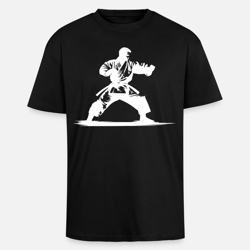 Karateka - Oversized Heavyweight Unisex T-Shirt - Schwarz