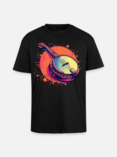 Banjo Comic Look - Unisex Oversized Heavyweight T-shirt - black
