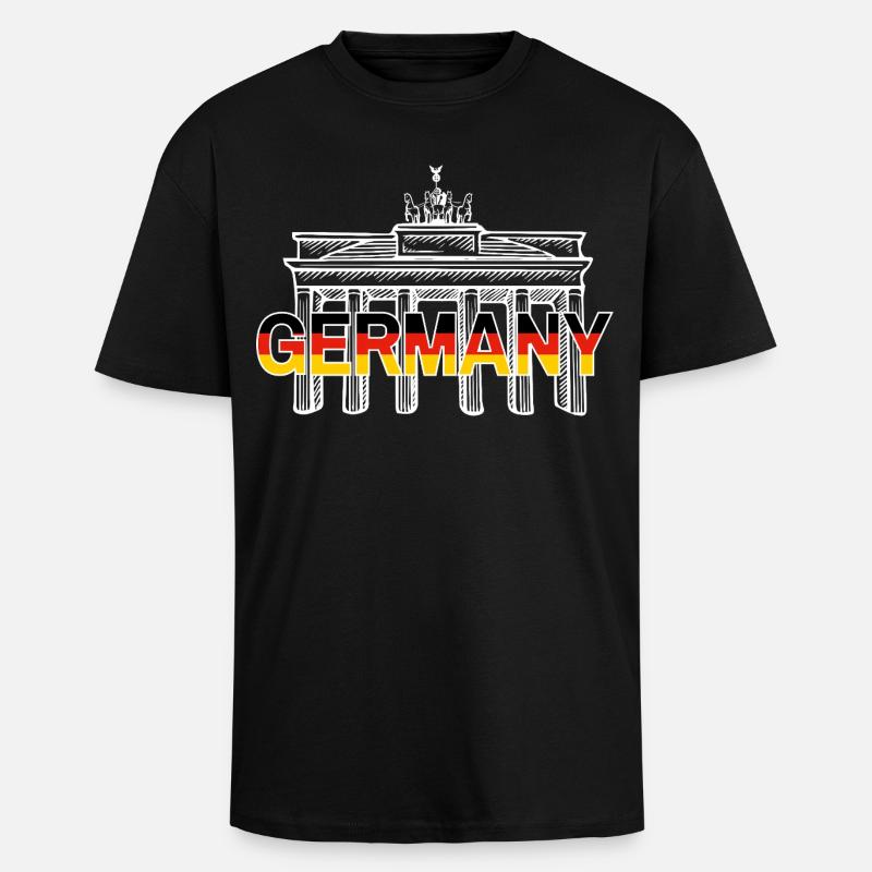 GERMANY - Oversized Heavyweight Unisex T-Shirt - Schwarz