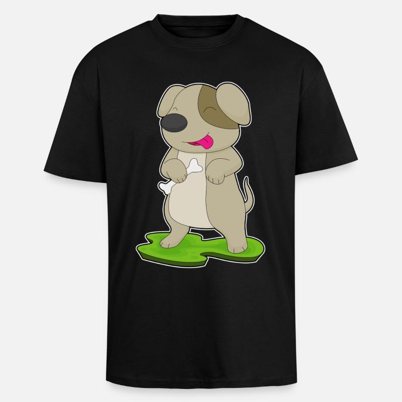 Os de chien - T-shirt unisexe oversize épais - noir