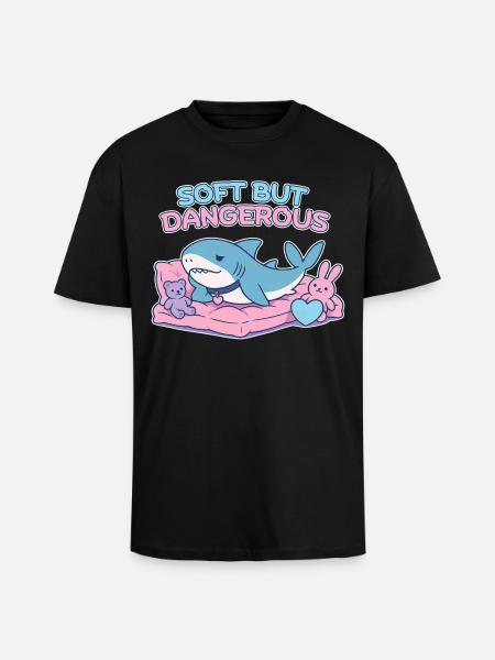 BLAHAJ – Soft & Danger - Unisex Oversized Heavyweight T-shirt - black