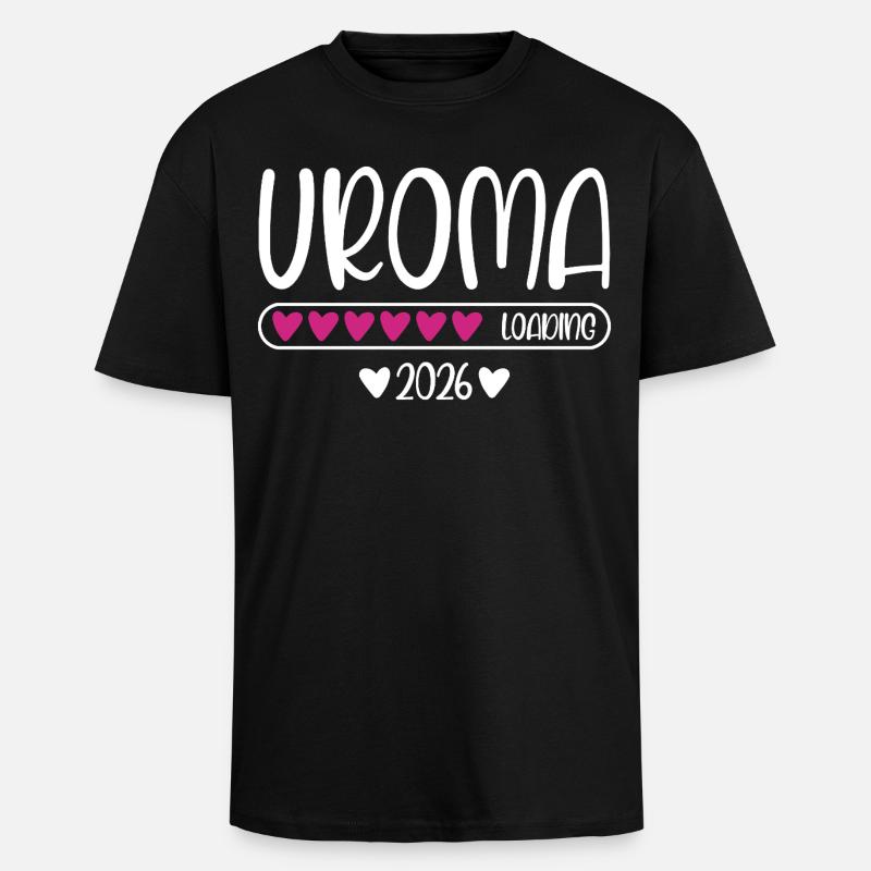 Uroma 2026 loading - Oversized Heavyweight Unisex T-Shirt - Schwarz