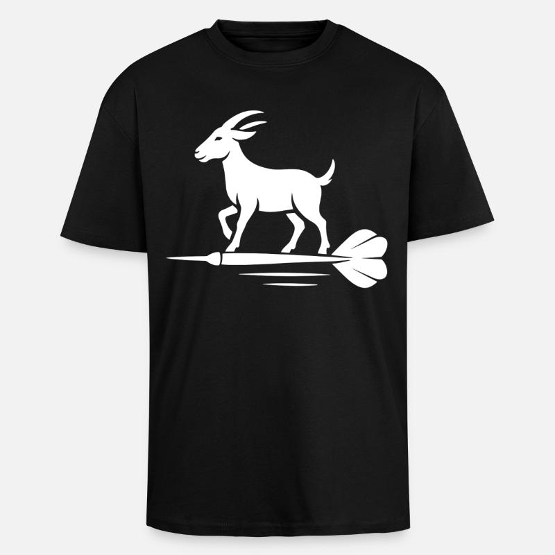 Bock auf Dart - T-shirt unisexe oversize épais - noir