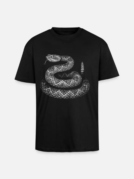 Snake - Unisex Oversized Heavyweight T-shirt - black