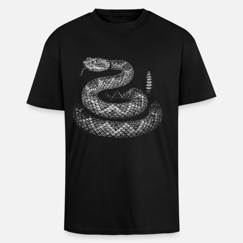 Snake - Unisex Oversized Heavyweight T-shirt - black