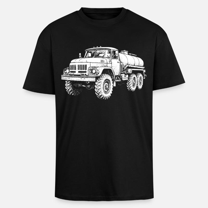 Schwerlast-Koloss Retro - Oversized Heavyweight Unisex T-Shirt - Schwarz