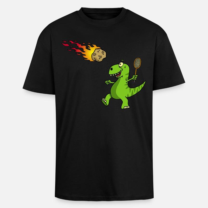 Rücksendung an den Absender - Oversized Heavyweight Unisex T-Shirt - Schwarz