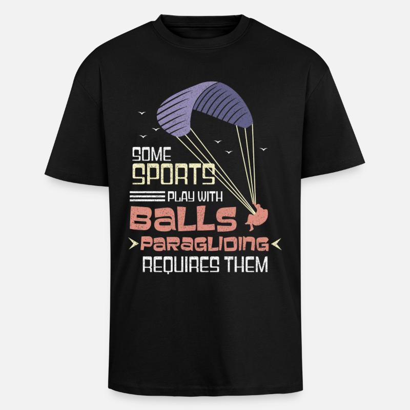 Le courage de voler - T-shirt unisexe oversize épais - noir