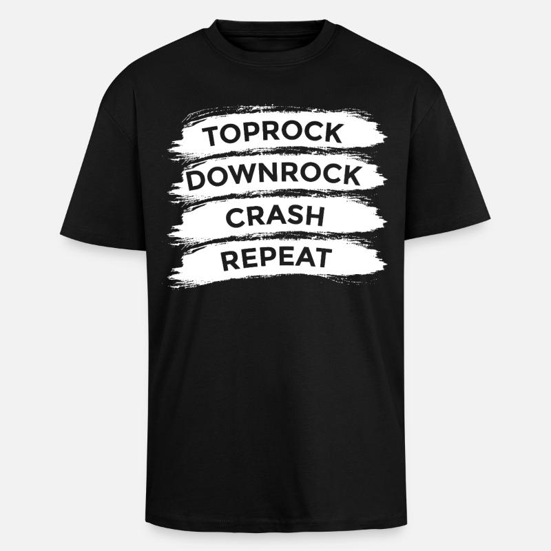 Breakdance Techniques - T-shirt unisexe oversize épais - noir