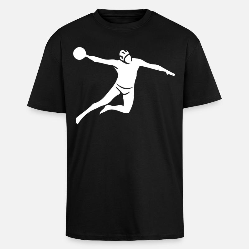 Lancer de puissance de water-polo - T-shirt unisexe oversize épais - noir