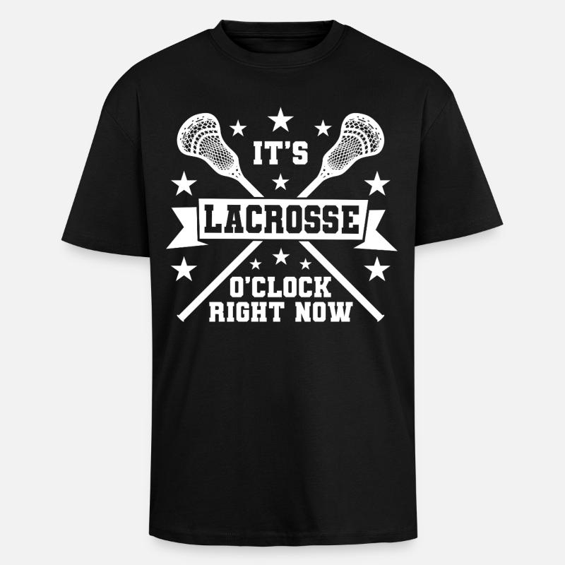 C’est l’heure de la crosse - T-shirt unisexe oversize épais - noir