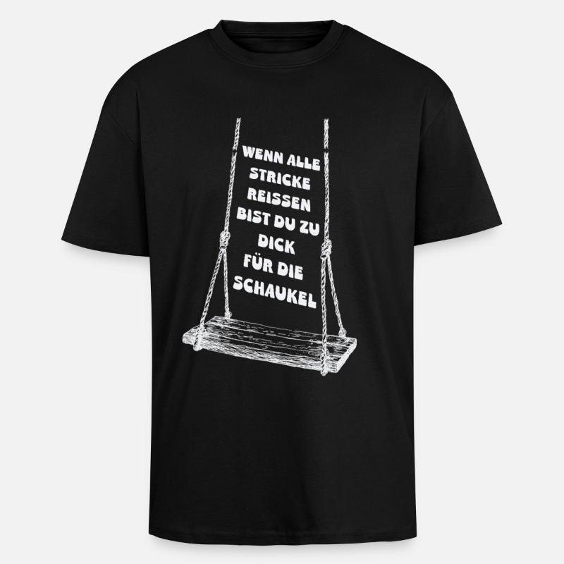 Quand tout le reste échoue - T-shirt unisexe oversize épais - noir