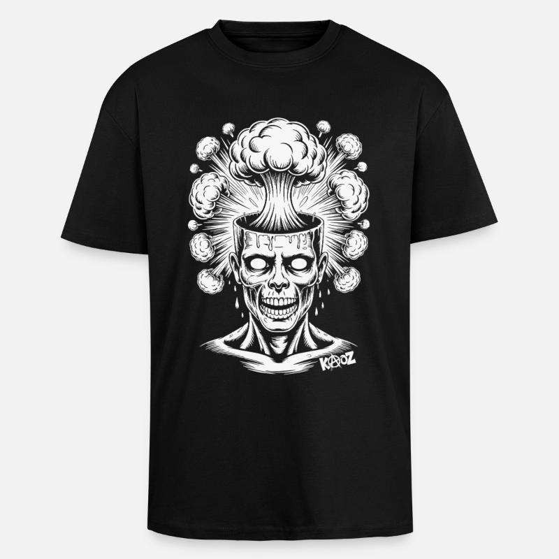 Kreative Explosion und Comic Illustration - Oversized Heavyweight Unisex T-Shirt - Schwarz