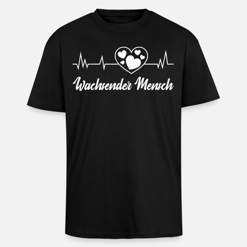 Werdende Mutter WACHSENDER MENSCH Lustig - Oversized Heavyweight Unisex T-Shirt - Schwarz