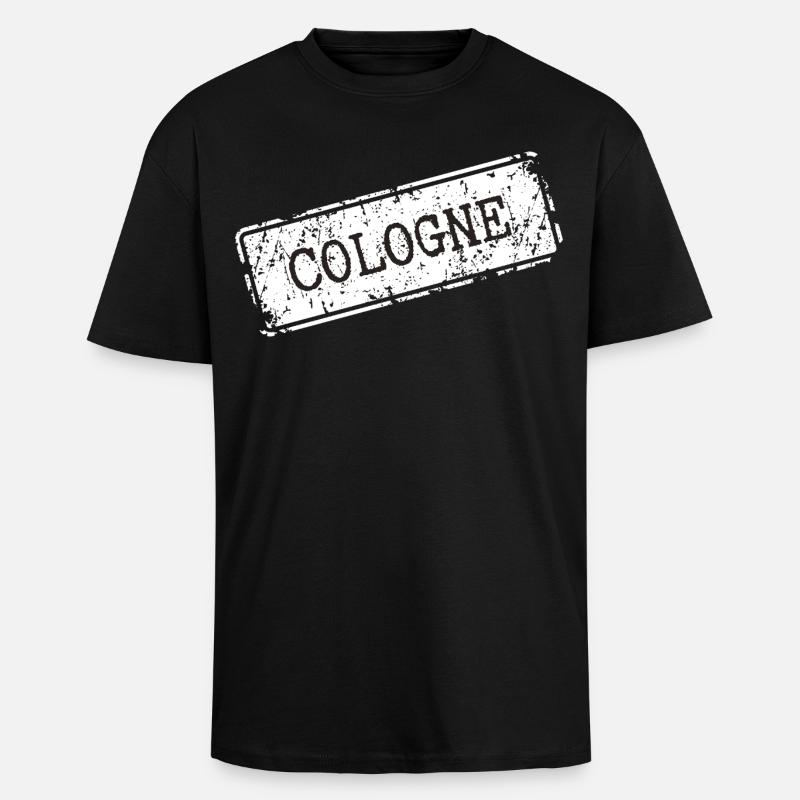 Cologne - Oversized Heavyweight Unisex T-Shirt - Schwarz