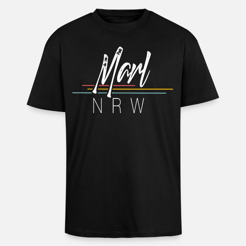 Marl - Oversized Heavyweight Unisex T-Shirt - Schwarz