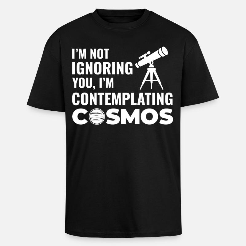 Astronomy Solar System Design  - Unisex Oversized Heavyweight T-shirt - black