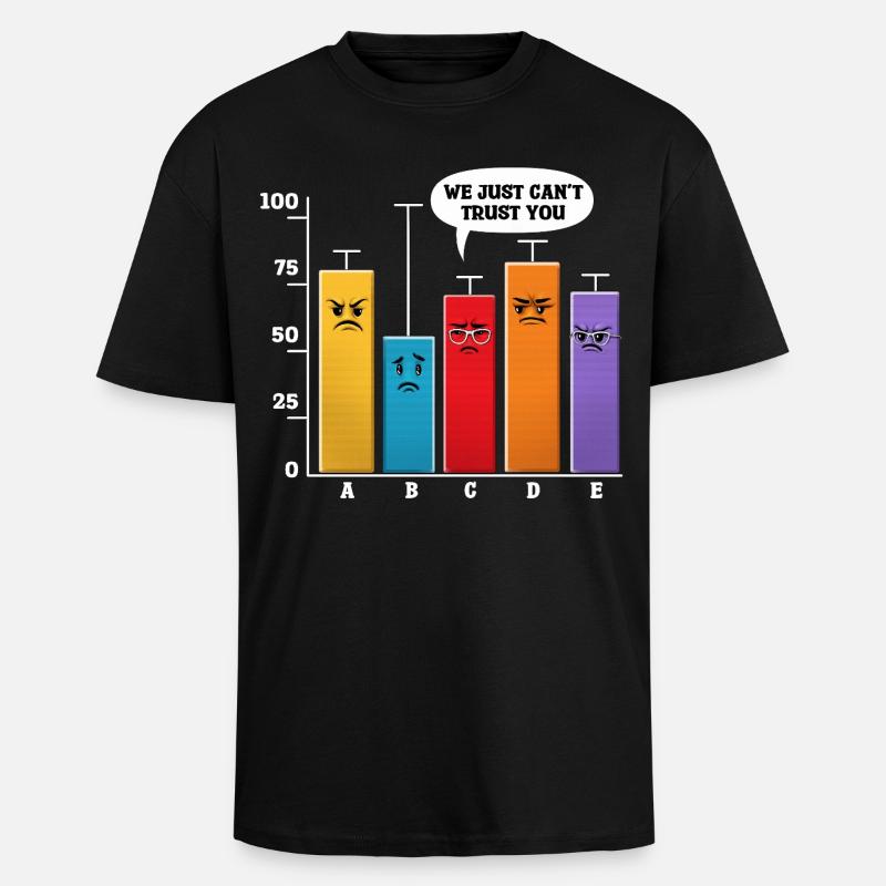 Data Science Analysis - Unisex Oversized Heavyweight T-shirt - black