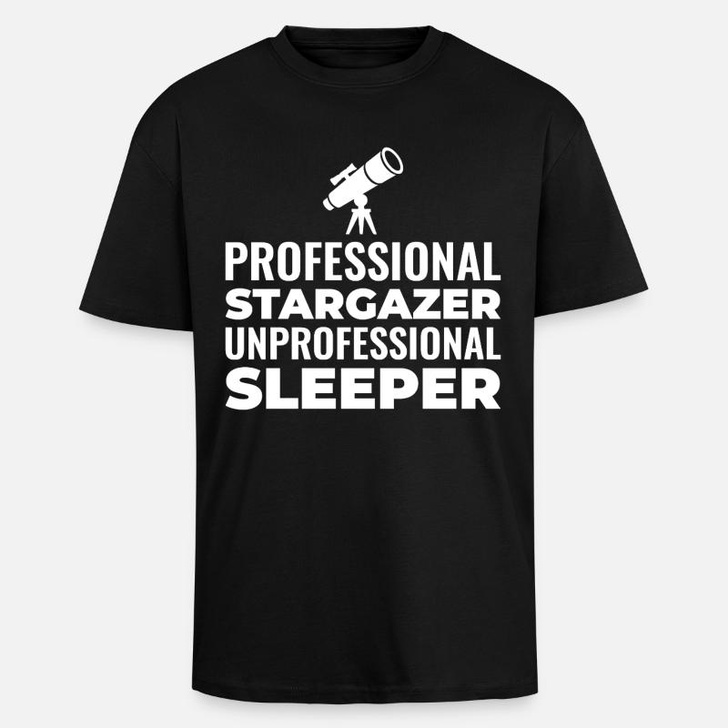 Conception de la navigation céleste - T-shirt unisexe oversize épais - noir