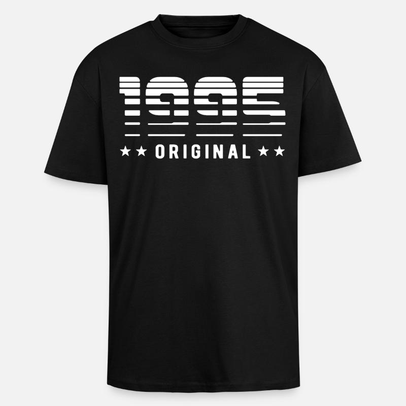 Original 1995 Édition Limitée - Anniversaire - T-shirt unisexe oversize épais - noir